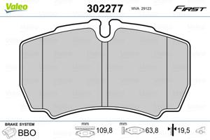 Valeo Remblokset 302277