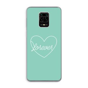 Forever heart pastel: Xiaomi Redmi Note 9 Pro Transparant Hoesje