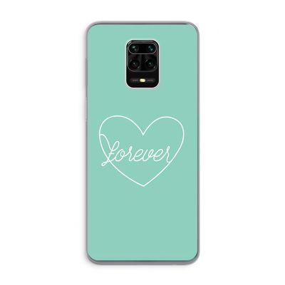 Forever heart pastel: Xiaomi Redmi Note 9 Pro Transparant Hoesje