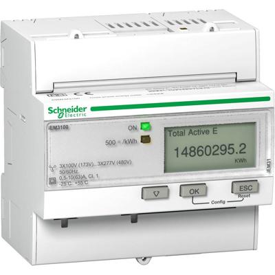 Schneider Electric A9MEM3100 A9MEM3100 Digitale kWh-meter Digitaal 63 A 1 stuk(s)