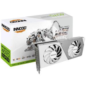 Inno 3D Nvidia GeForce RTX 4070 Super Videokaart Twin X2 OC White 12 GB GDDR6X-RAM PCIe x16 HDMI, DisplayPort NVIDIA G-Sync , Overclocked, Vulkan,