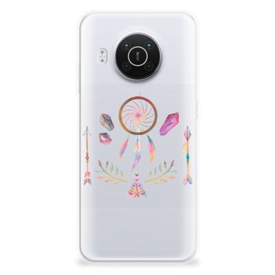 Nokia X10 | X20 Telefoonhoesje met Naam Boho Dreamcatcher