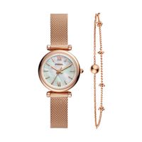 Horlogeband Fossil ES4443SET Roestvrij staal (RVS) Rosé 12mm