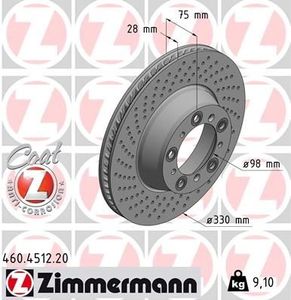 Remschijf COAT Z 460451220