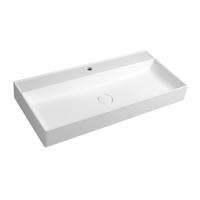 Opbouw Wastafel Sapho Twig Met Wastekapje 100x47 cm Cast Marble Wit Sapho