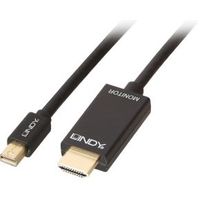 Lindy 36928 Mini Diplayport HDMI Zwart kabeladapter/verloopstukje - thumbnail