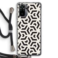 Crazy pattern: Xiaomi Redmi Note 10 Pro Transparant Hoesje met koord