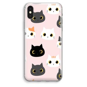 Katten: iPhone XS Max Transparant Hoesje
