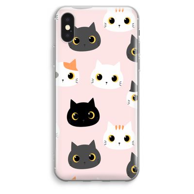 Katten: iPhone XS Max Transparant Hoesje
