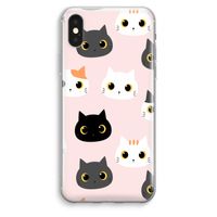 Katten: iPhone XS Max Transparant Hoesje