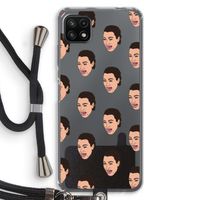 Ugly Cry Call: Samsung Galaxy A22 5G Transparant Hoesje met koord