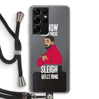 Sleigh Bells Ring: Samsung Galaxy S21 Ultra Transparant Hoesje met koord