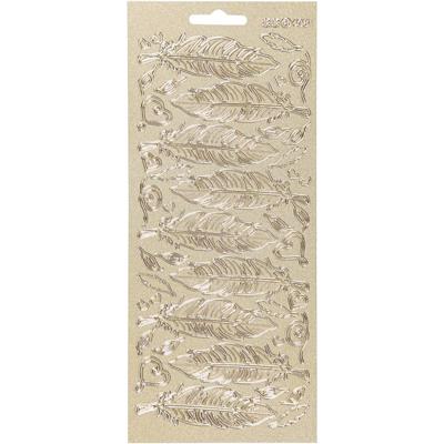 Creativ Company Stickers, veren, vel 10x23 cm, goud, 1 vel