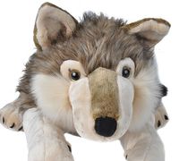 Pluche wolf knuffel 76 cm   - - thumbnail