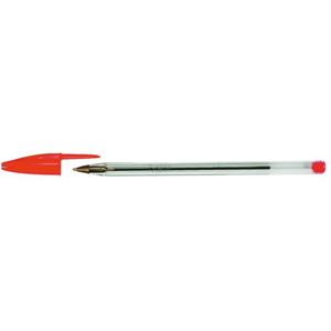 50x Bic Cristal balpen rood medium
