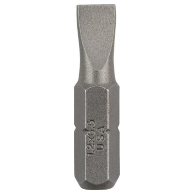 Bosch Accessoires Bit Standard voor gleufkopschroeven | 12X65 25mm,1/4" Zeskant - 2609255911