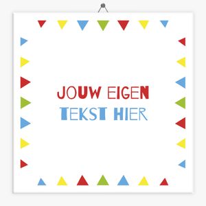 Tekst tegeltje feest