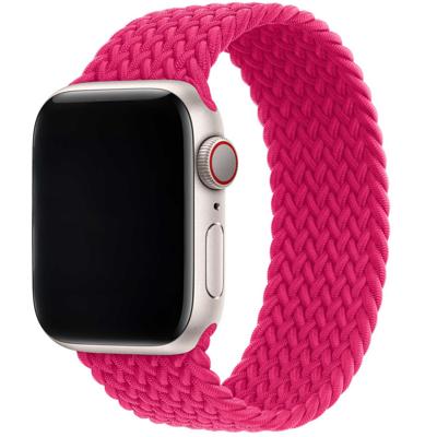 Apple Watch Nylon Gevlochten Solo Band - Framboos - 44, 45, 46 & 49mm - S Apple Watch Nylon Gevlochten Solo Band - Framboos - 44, 45, 46 & 49mm - S