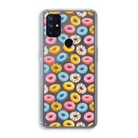 Pink donuts: OnePlus Nord N10 5G Transparant Hoesje