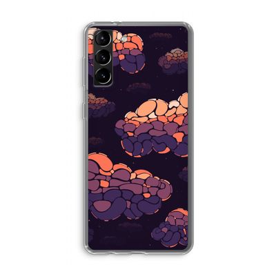 Patroon Wolken: Samsung Galaxy S21 Plus Transparant Hoesje