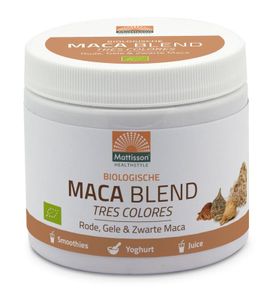 Maca poeder blend geel, rood & zwart bio