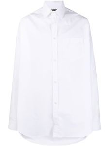 Balenciaga chemise Cocoon à coupe longue - Blanc