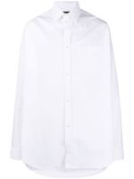 Balenciaga chemise Cocoon à coupe longue - Blanc