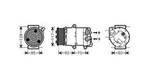 COMPRESSOR MONDEO4/GALAXY/S-MAX 20i 1800K415