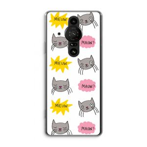 Meow: Sony Xperia Pro-I Transparant Hoesje