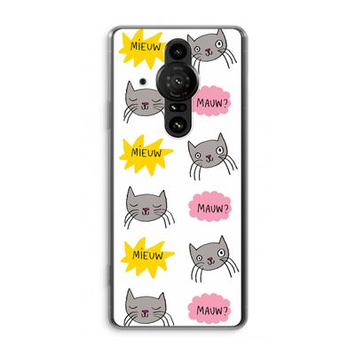 Meow: Sony Xperia Pro-I Transparant Hoesje