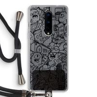 Vexx Black City : OnePlus 8 Transparant Hoesje met koord
