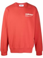 AMBUSH sweat à logo imprimé - Rouge