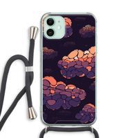 Patroon Wolken: iPhone 11 Transparant Hoesje met koord Patroon Wolken: iPhone 11 Transparant Hoesje met koord