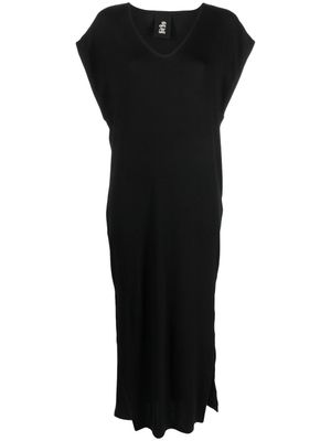 Thom Krom robe mi-longue à col v - Noir