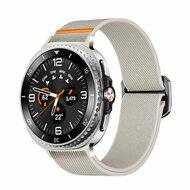 Nylon Loop bandje - Starlight - Samsung Galaxy Watch 8 Classic - 46mm