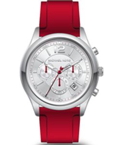 Horlogeband Michael Kors MK8523 Silicoon Rood 24mm