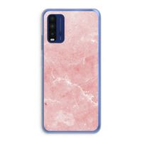 Roze marmer: Xiaomi Redmi 9T Transparant Hoesje