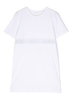 Givenchy Kids robe-chemise à bande logo - Blanc
