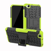 Tire Texture TPU + PC schokbestendig beschermende case voor Xiaomi Redmi gaan met houder (groen)