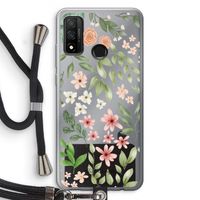 Botanical sweet flower heaven: Huawei P Smart (2020) Transparant Hoesje met koord