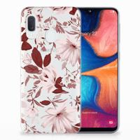 Smartphone hoesje Samsung Galaxy A20e Watercolor Flowers