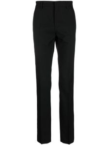 Versace pantalon en laine à coupe slim - Noir