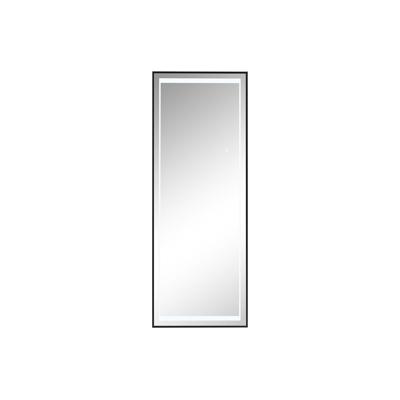 Lange spiegel Home ESPRIT Zwart Aluminium 50 x 2 x 150 cm