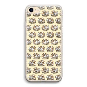 Slapende poes: iPhone 7 Transparant Hoesje