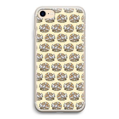Slapende poes: iPhone 7 Transparant Hoesje