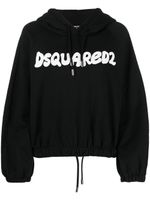 DSQUARED2 hoodie à logo imprimé - Noir - thumbnail