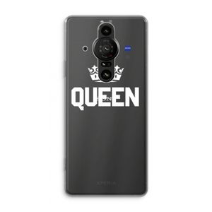 Queen zwart: Sony Xperia Pro-I Transparant Hoesje