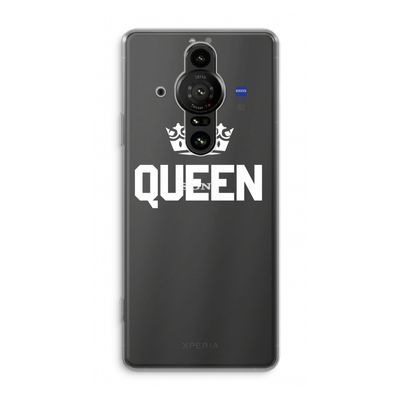 Queen zwart: Sony Xperia Pro-I Transparant Hoesje