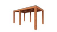 Trendhout Overkapping Palermo XXL 445x315 cm- Plat dak- Hout- Trendhout