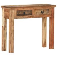 Wandtafel 90,5x30x75 cm massief acaciahout en gerecycled hout
